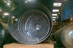 heating coil in vertical aboveground tank