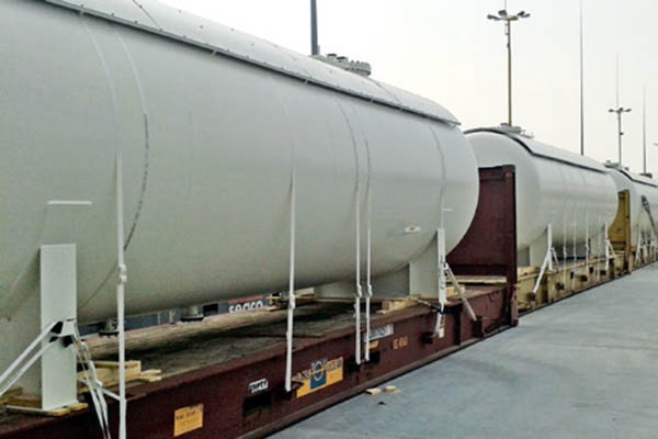 Aboveground LPG tanks