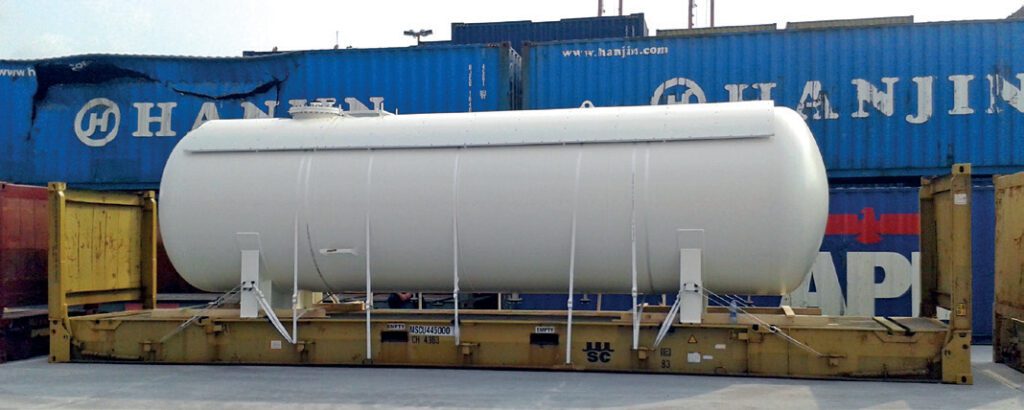 Aboveground LPG tanks