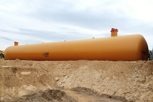 Underground LPG tanks 200 m3