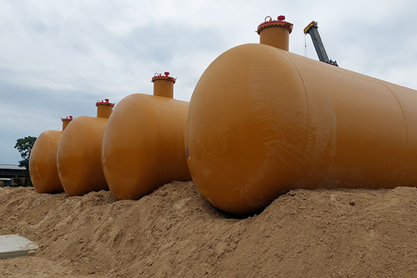 Underground LPG tanks 200 m3