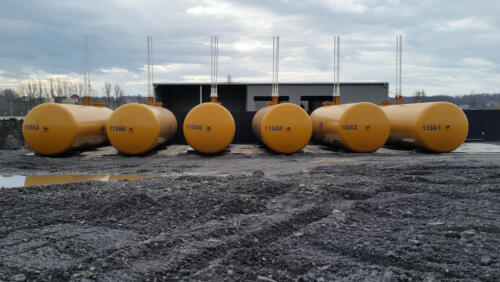 50m3 LPG tanks before installation 